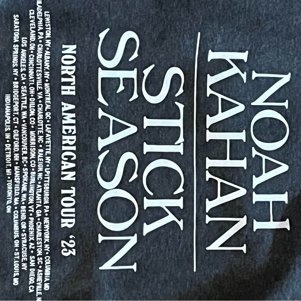 SOLD - Noah Kahan Stick Season Tour Hoodie